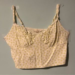 Urban Outfitters Floral Green Summer Tank